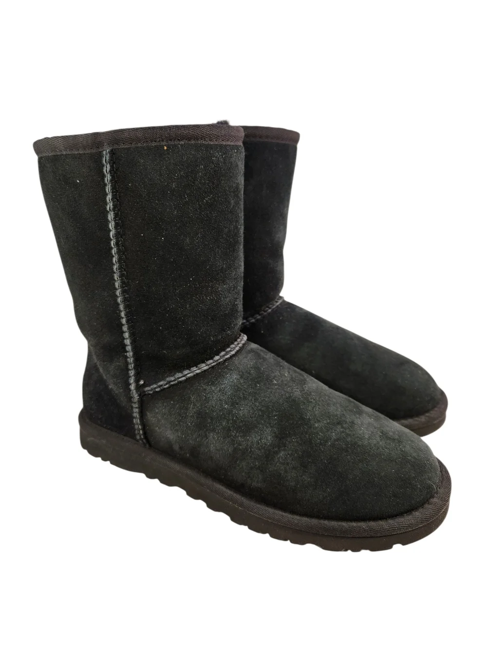 UGG Classic Black Suede Winter Boots SIZE 6